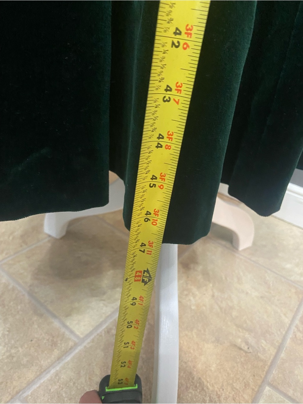 Vintage LAURA ASHLEY Emerald Green Velvet Maxi Dress W/Button Open Back 10 - Picture 10 of 17